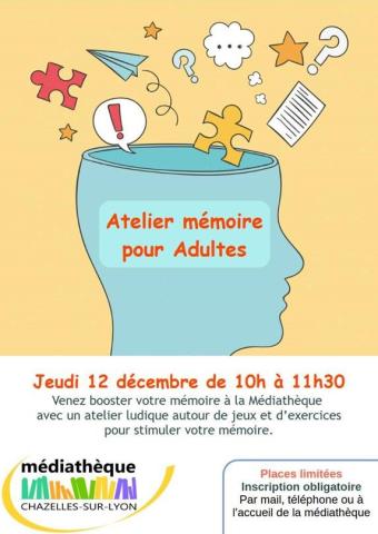 Atelier mémoire pour adultes