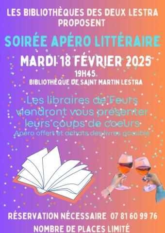 Soirée apéro littéraire