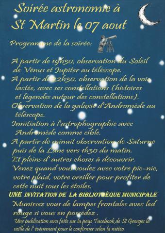 Une nuit sous les étoiles