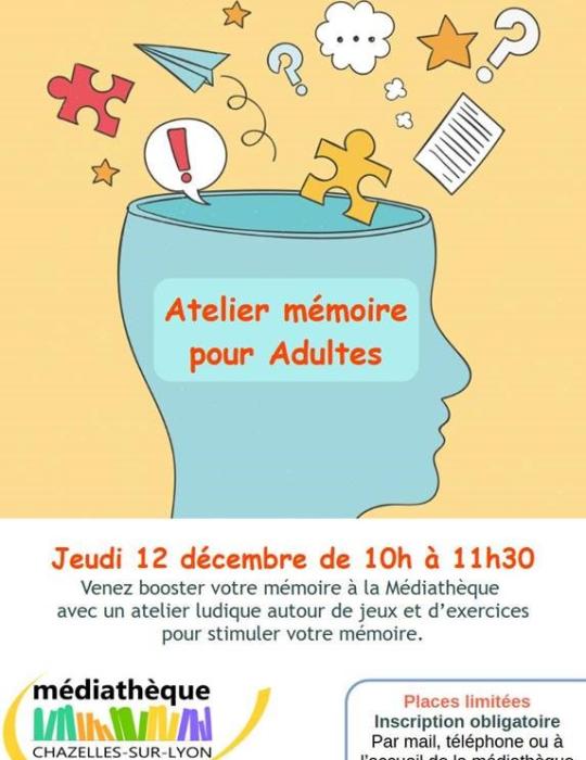 Atelier mémoire pour adultes