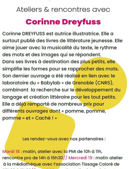 Atelier rencontre avec Corinne Dreyfuss