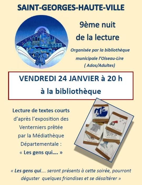 Nuits de la Lecture Saint-Georges-Haute-Ville