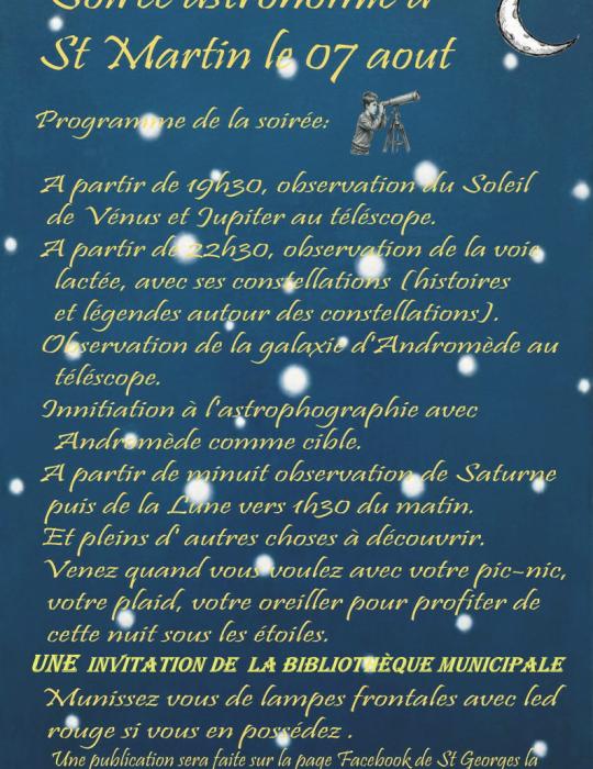 Une nuit sous les étoiles